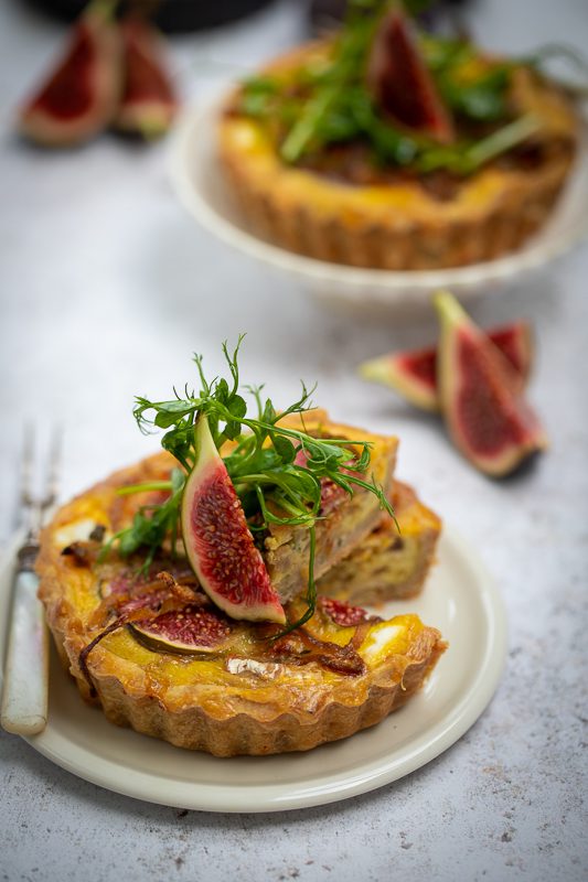 Fig, Camembert and Caramelized Onion Tart