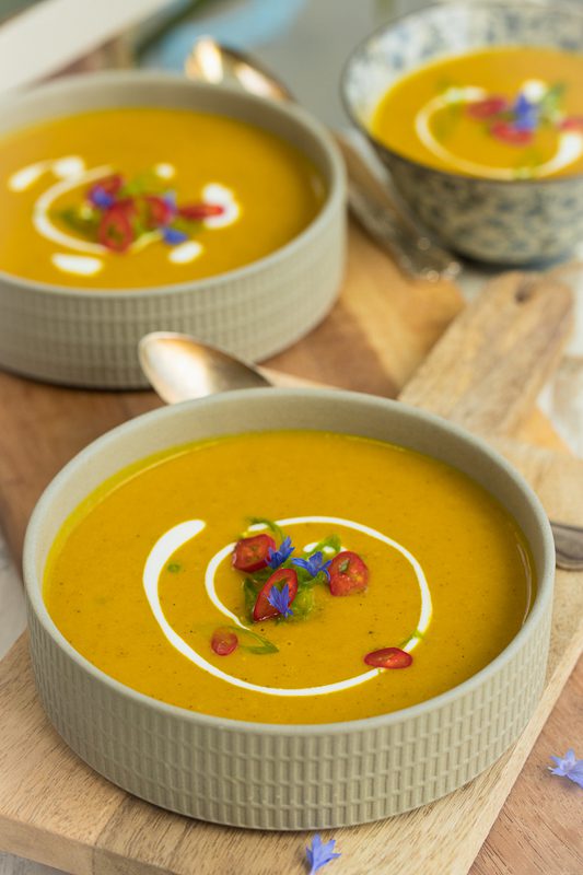 Soothing Butternut Squash, Turmeric Soup