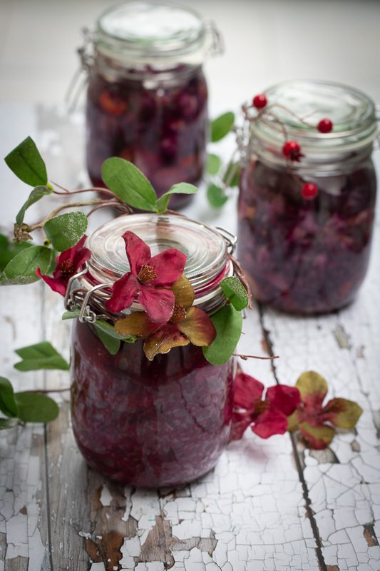 Winter Spiced Red Cabbage kraut