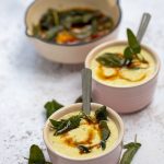 Cauliflower and Parmesan Soup with Brown Butter and Crispy Sage
