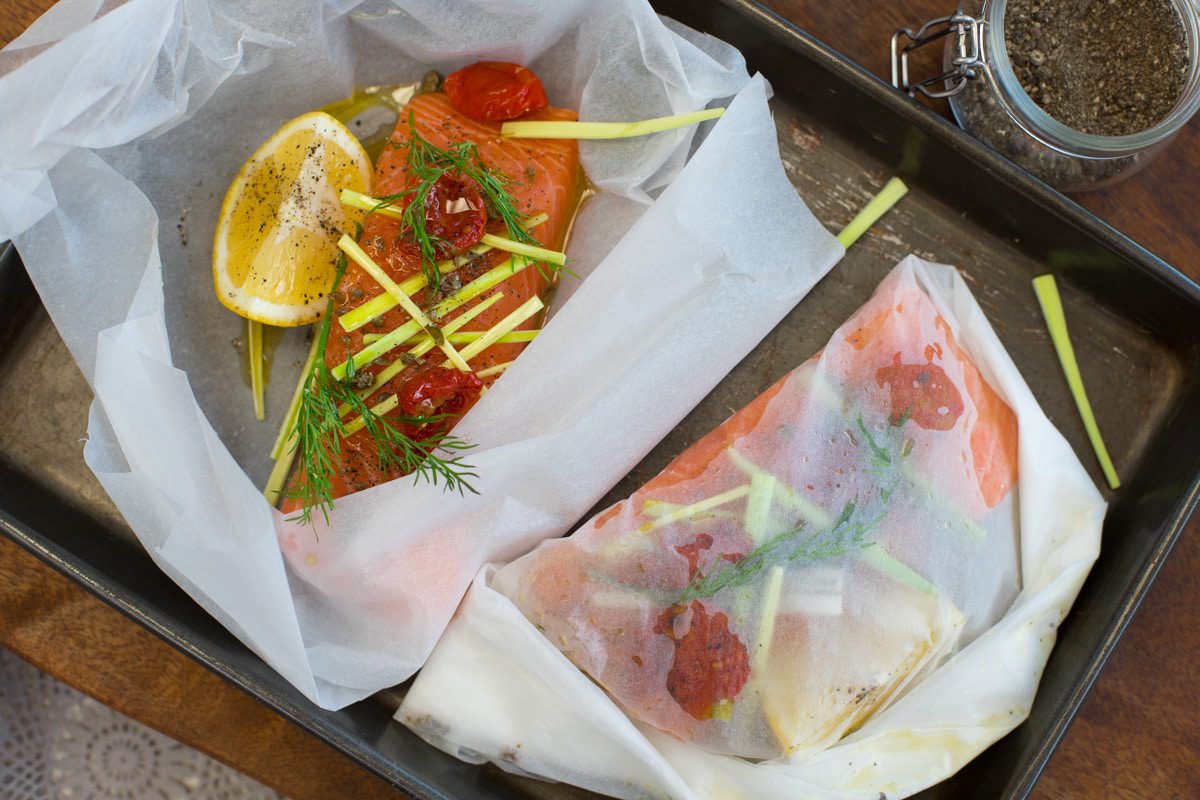 Organic Salmon en Papillote