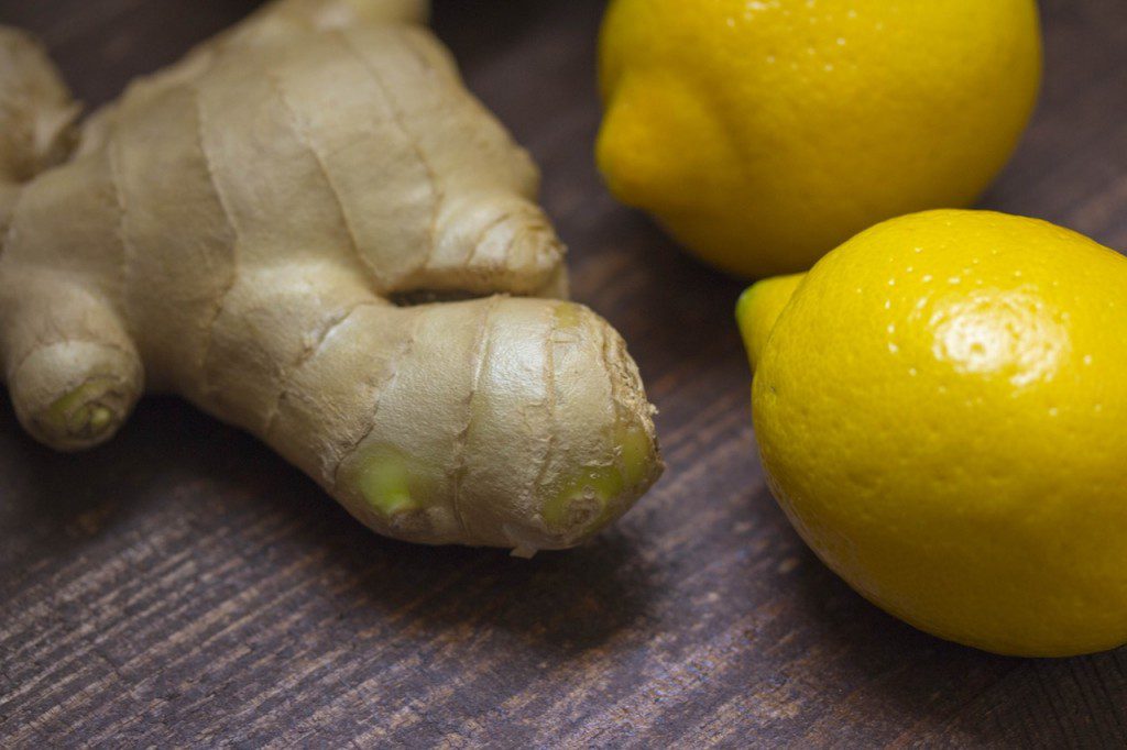 natural aphrodisiac whole ginger root and lemons