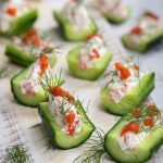 Cucumber, Cream Cheese & Smoked Salmon Boats