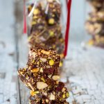 No Bake Trail Mix Chocolate Brownies