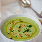 Cauliflower, Camembert and Purslane Soup