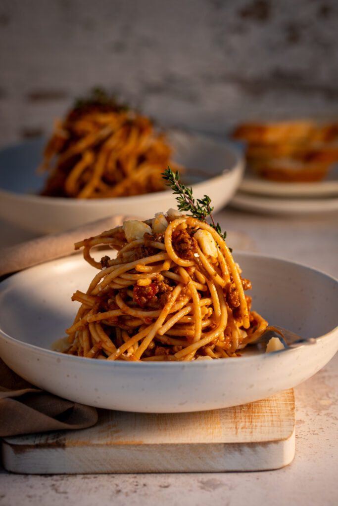 vegetable laden bolognaise