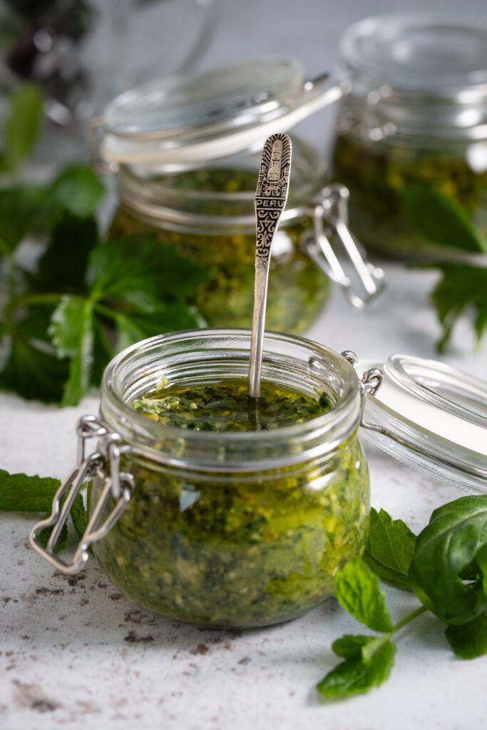 Middle Eastern Kale Pesto