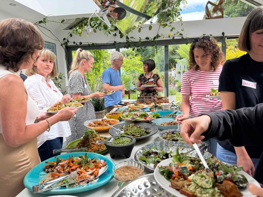 Students Trying Food At Cooking Class