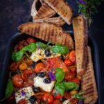 Mediterranean Baked Feta with Roasted Tomatoes and Kalamata Olives