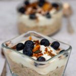Apple Crumble-Inspired Overnight Oats with Berries & Yoghurt