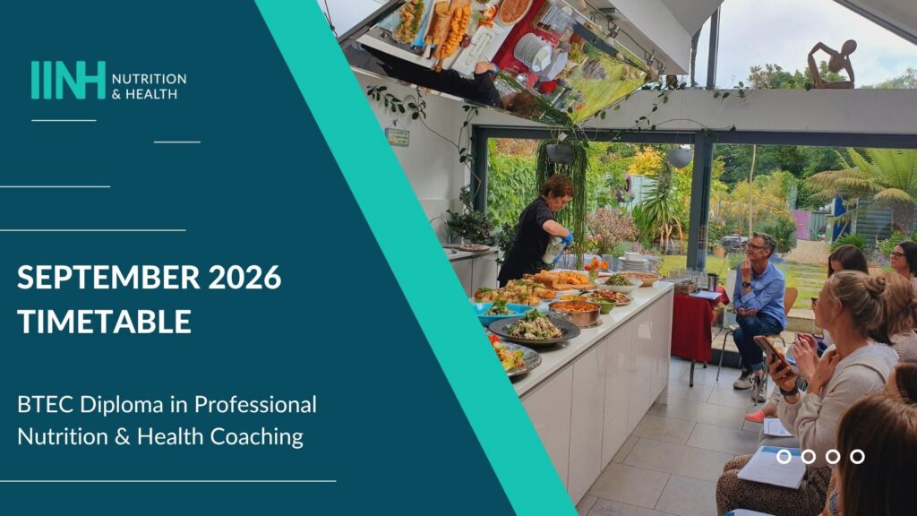 Sept 26 Nutrition and Health Coaching Timetable