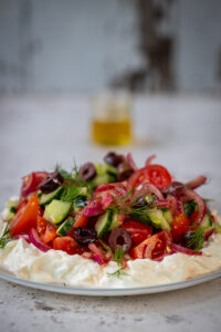 Greek Style Cottage Cheese Salad