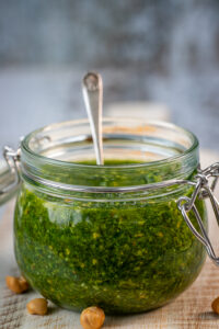 Spinach and Roasted Hazelnut Pesto