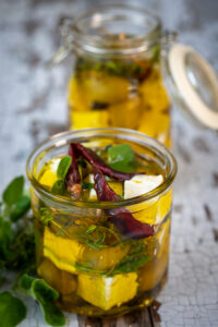 Marinated Feta with Fresh Thyme & Oregano